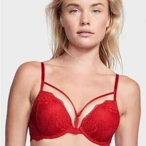 Victoria's Secret Strappy Red Lace Bra